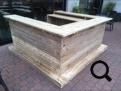 Grote U-bar buiten.  In gebruikt steigerhout. Stilwood.